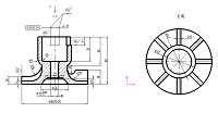 （代做铣槽夹具毕业设计）叶轮零件的加工工艺设计以及铣十字槽的夹具设计