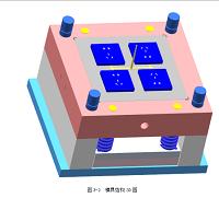 五孔电源插座底，盖压缩成型模具设计