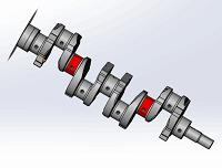 天然气压缩机双拐曲轴三维参数化设计及强度校核