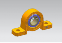 基于 NX 带座立式轴承 KP08 三维建模与装配