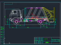 EQ5080压缩式垃圾车改装及solidworks三维设计