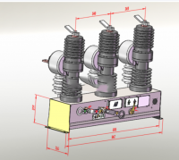 ZW32-12户外断路器设计与三维仿真（说明书+cad+solidworks三维）