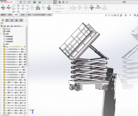 可倾斜式电动液压升降装置的设计（说明书+CAD+三维+运动仿真）