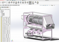 滚筒式橙子分级筛选机的设计（说明书+CAD+三维建模）