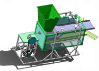 小型谷物筛选机的设计（说明书+CAD图纸+三维建模）