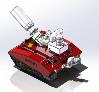 履带式消防机器人的结构设计（说明书+CAD+三维建模）