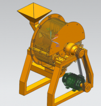 基于UG 石料磨碎机设计
