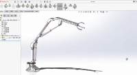 基于solidworks 采摘臂主臂结构设计与瞬态动力学有限元分析（设计说明书+CAD图纸+三维建模+有限元分析全套）