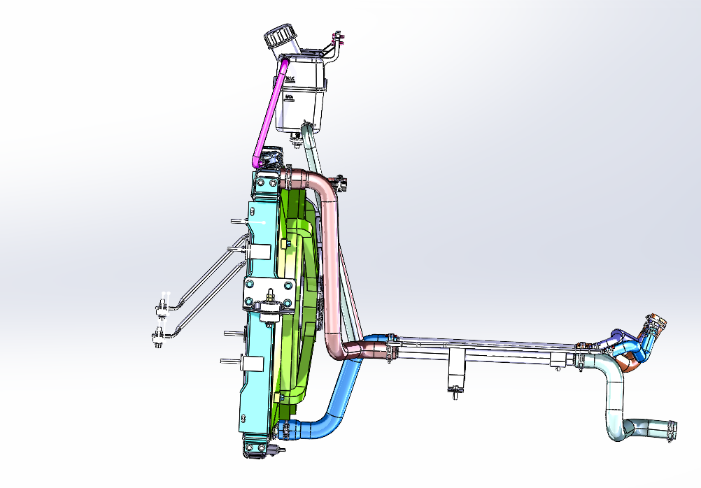 汽车发动机冷却系统故障诊断与参数优化设计（说明书+CAD图纸+三维建模）